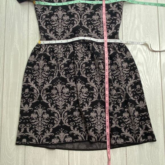 Romeo & Juliet Couture Women's Black & Gray Knit Fit & Flare Dress Size Medium - Picture 6 of 10